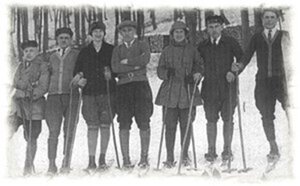 Karl Schmid, Richard Knayer, Elsa Gienger Ernst Frick, Pauline Frick, Otto Mack und Robert Englert