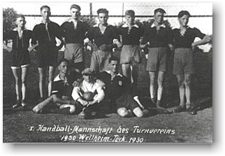 Vorne:Ernst Sigel,Hermann Bosler,Hermann Scheufele. Stehend:Karl Seitz,David Hepperle,Max Allmendinger,Karl Gienger,Karl Sigel,Hans Sigel